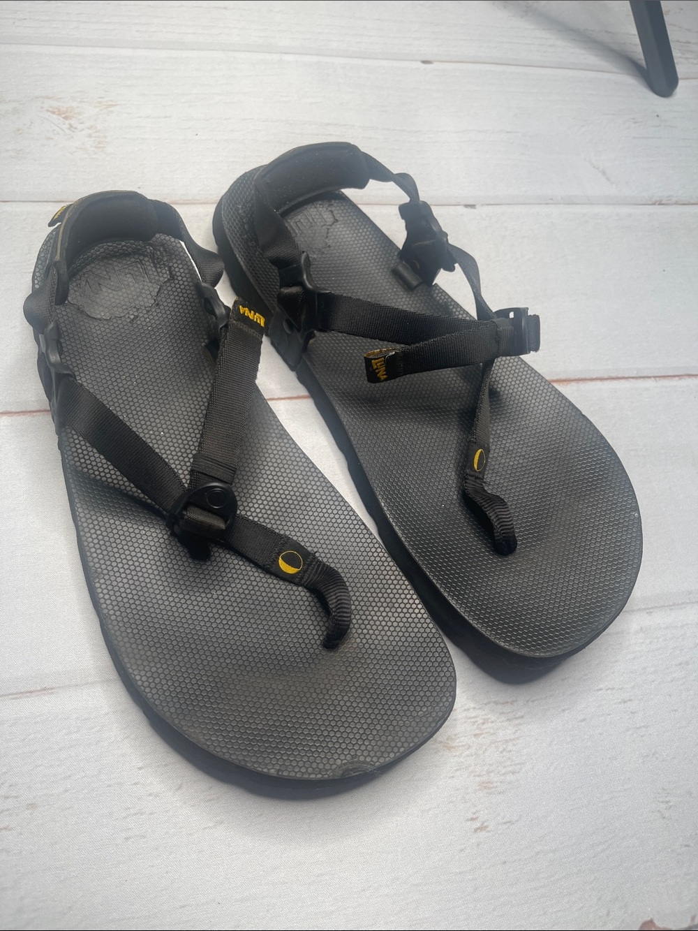 Men's Black Outdoor Strap Sandals - Unbranded